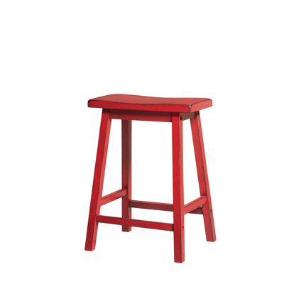 Counter Height Stool (Set-2) Antique Red