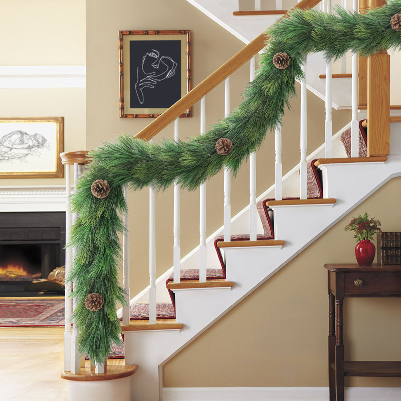 Garland Adorned with Pinecones