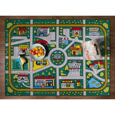 Tapis vert antidérapant Jeroma