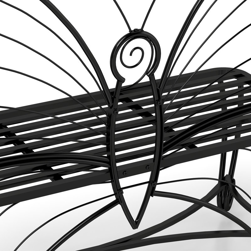 Banc de jardin Butterfly, Noir