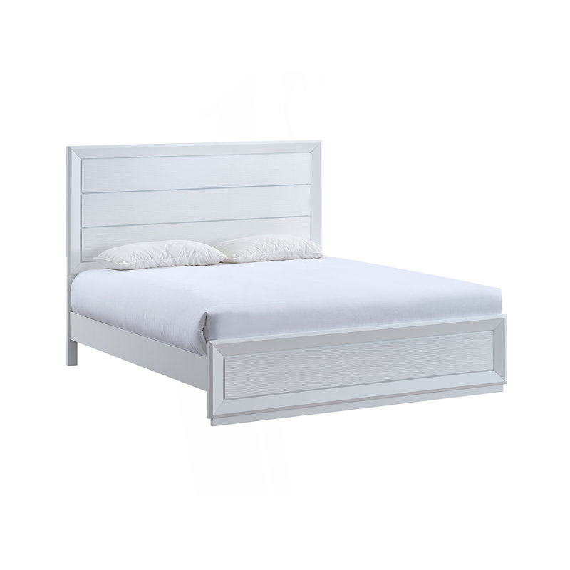 Lit double (matelas non inclus), sommier nécessaire
