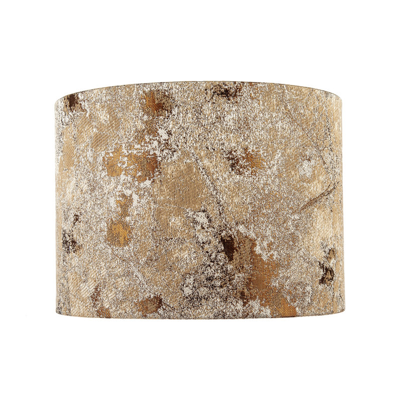 18cm H Cotton Drum Lamp Shade ( No Direct Attachment Method ) in Brown