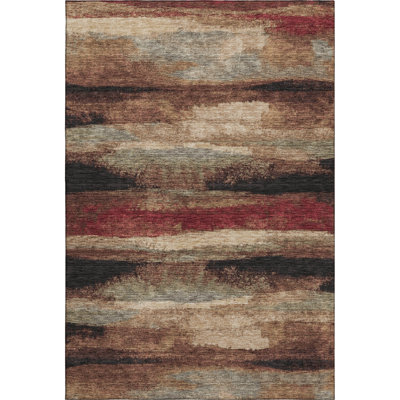 Premium Machine Washable Prisco Mocha Rug