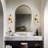 Frieda 2-Light Brushed Brass Glass Flower Wall Sconce