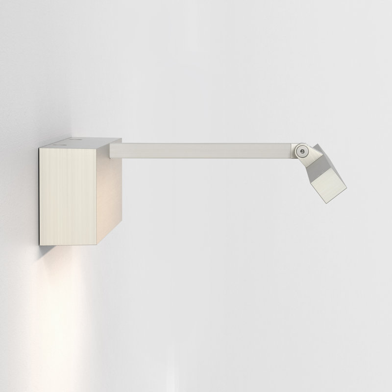 Mondrian LED Wall Mounted Picture Light, Matt Nickel, 2.36" H x 15.75" W x 7.4" D