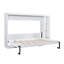 Lit escamotable double pliable pleine grandeur avec rangement de bibliothèque intégré, blanc-1817454497-1817454494