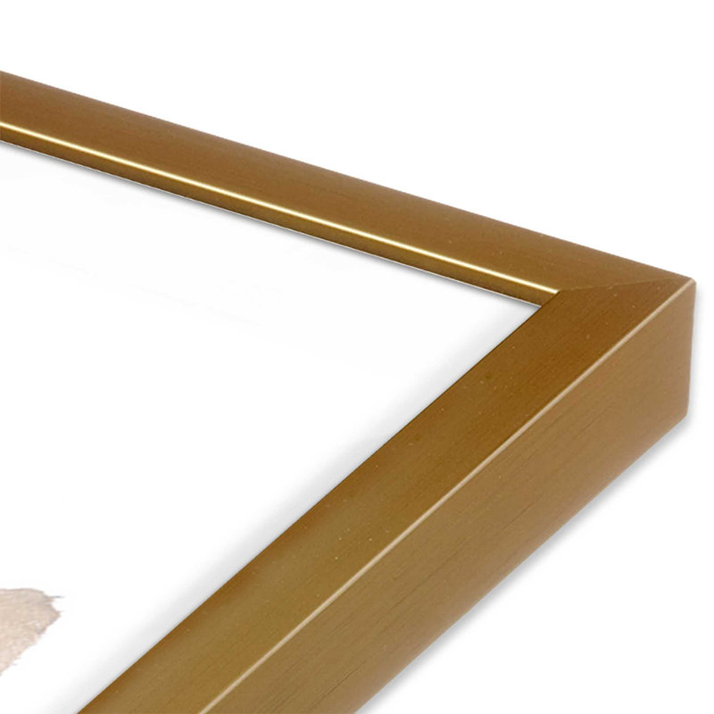 «Fragments of Light III», reproduction, H 37,25 po x l 25,25 po, Cadre ouvert en angle, or poli