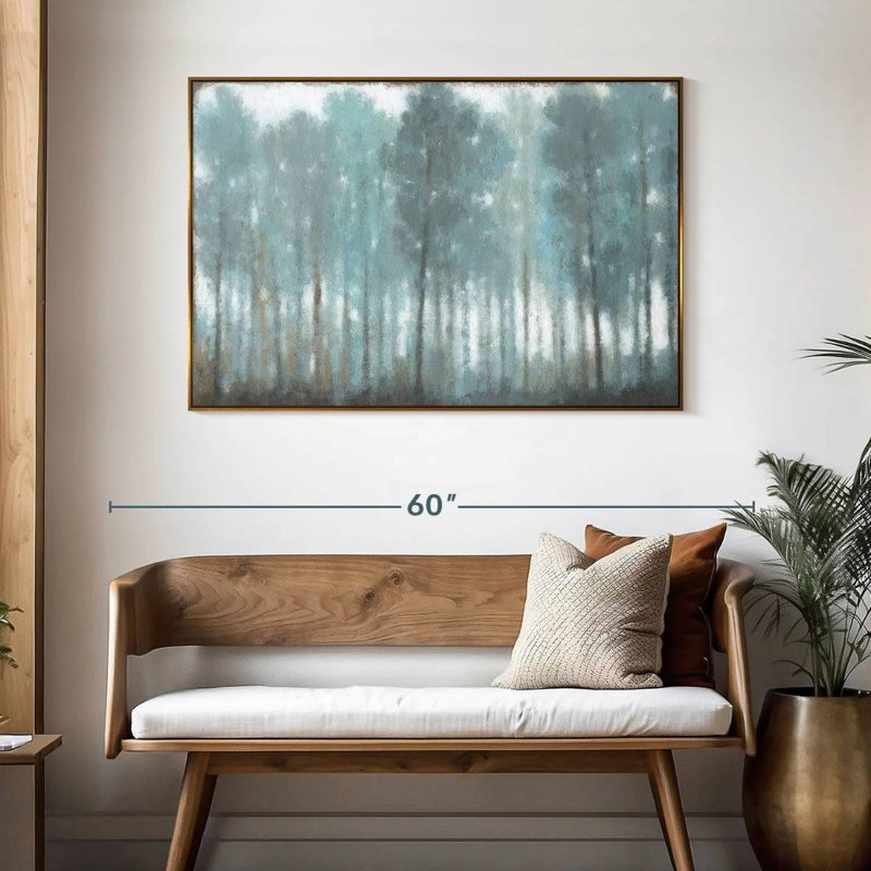 Hidden Creek, 46" X 31", Floating Frame Gold