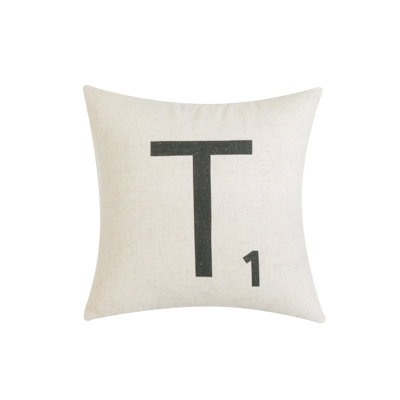 Letter-T1 With Polyester Insert Pillow