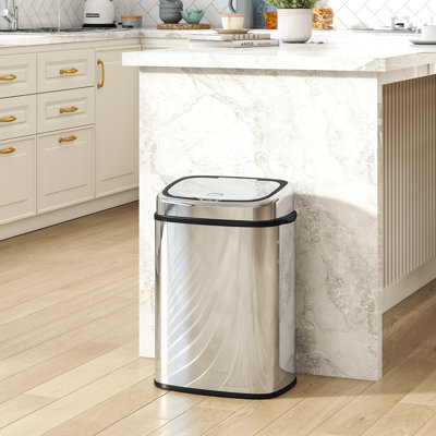 Stainless Steel Motion Sensor Kitchen Trash Can - 50L