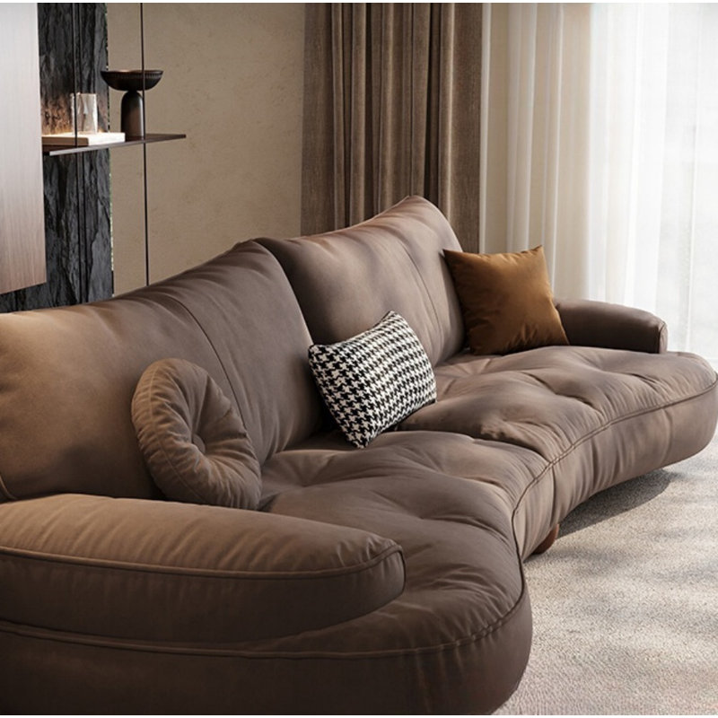 Canapé Creative Brown, H 31,89 po x l 122,05 po x P 42,13 po