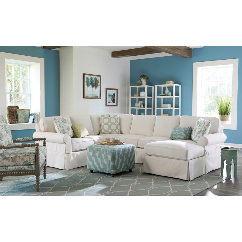 Isla Sectional, Peyton Gray Performance Twill