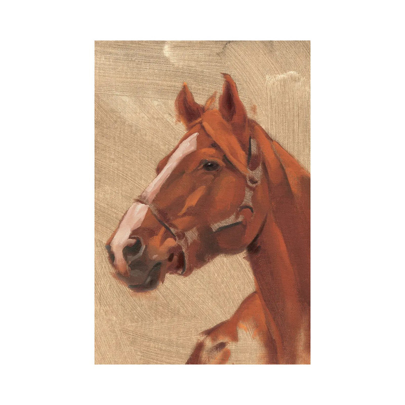 «Thoroughbred I», reproduction sur toile tendue, H 26 po x l 18 po x 1,5 po