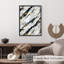 Abstrait marbre géode noir et gris, impression d'art moderne moderne sans cadre XVIII-2055210162