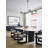 Industrial 5 Light Black Linear Shade Chandelier-30888120-29861138