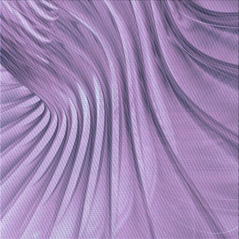 Tapis mauve en laine, Carré 8 pi