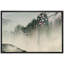 Paysage abstrait «Montagnes printanières avec oiseaux et fleurs de cerisier» sur-99543858-99543859