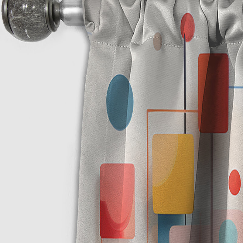 Rideau occultant en velours Hawkes - Modern Shapes, L 52 po x L 108 po