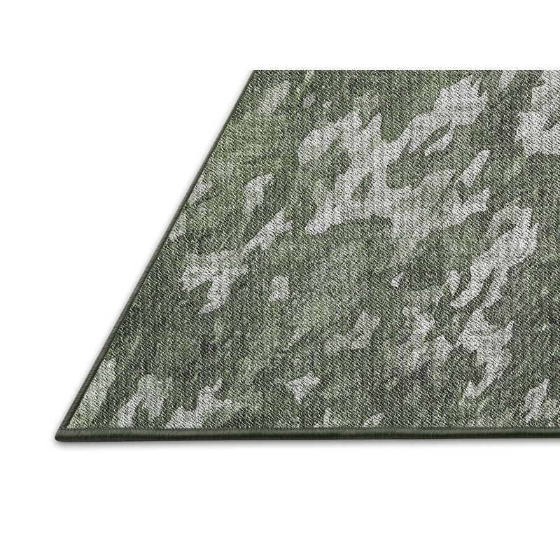 Tapis camouflage vert / gris, Rectangle 7 pi x 9 pi