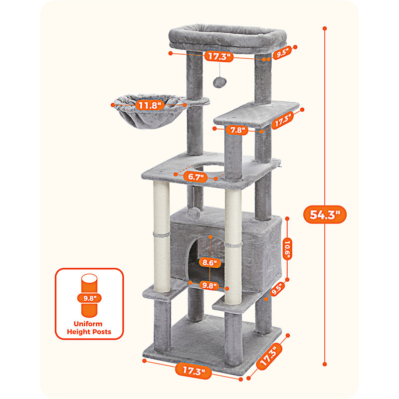 Arbre à chat 55 po Sisal