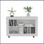 Console console, 5 tablettes, 4 roulettes-118037703