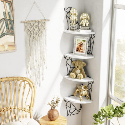 Solid Wood Corner Shelf
