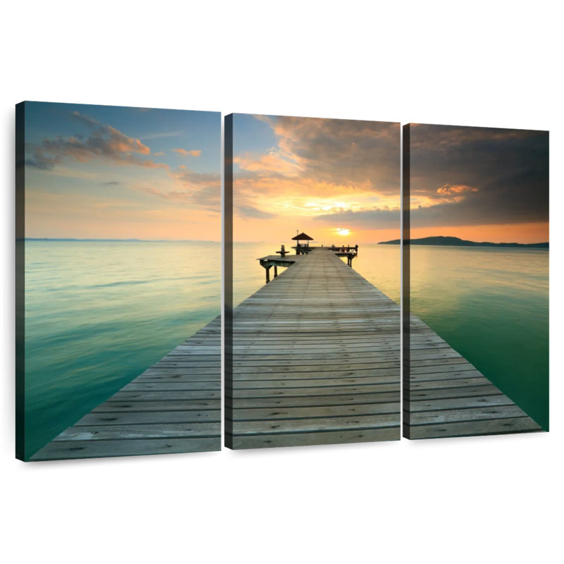 Aletra Sunset Bay Dock, H 32 po x l 50 po