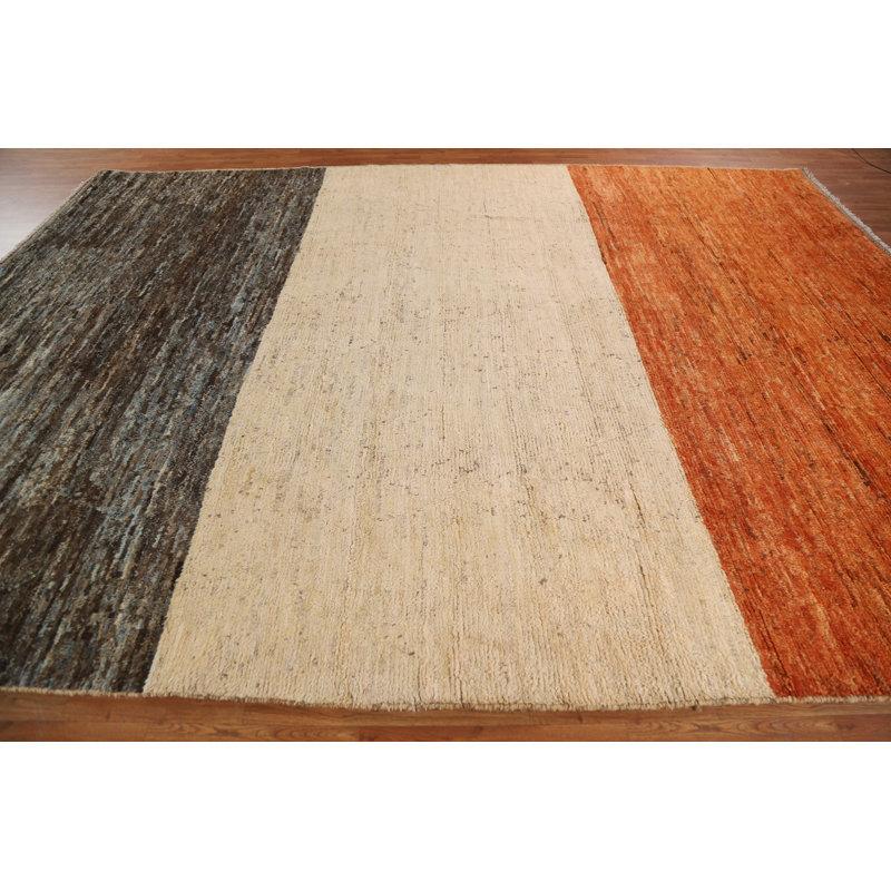 Grand tapis contemporain marocain noué à la main 10 x 14