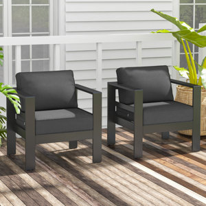 Arnhildur Pittston Patio Chair with Cushions