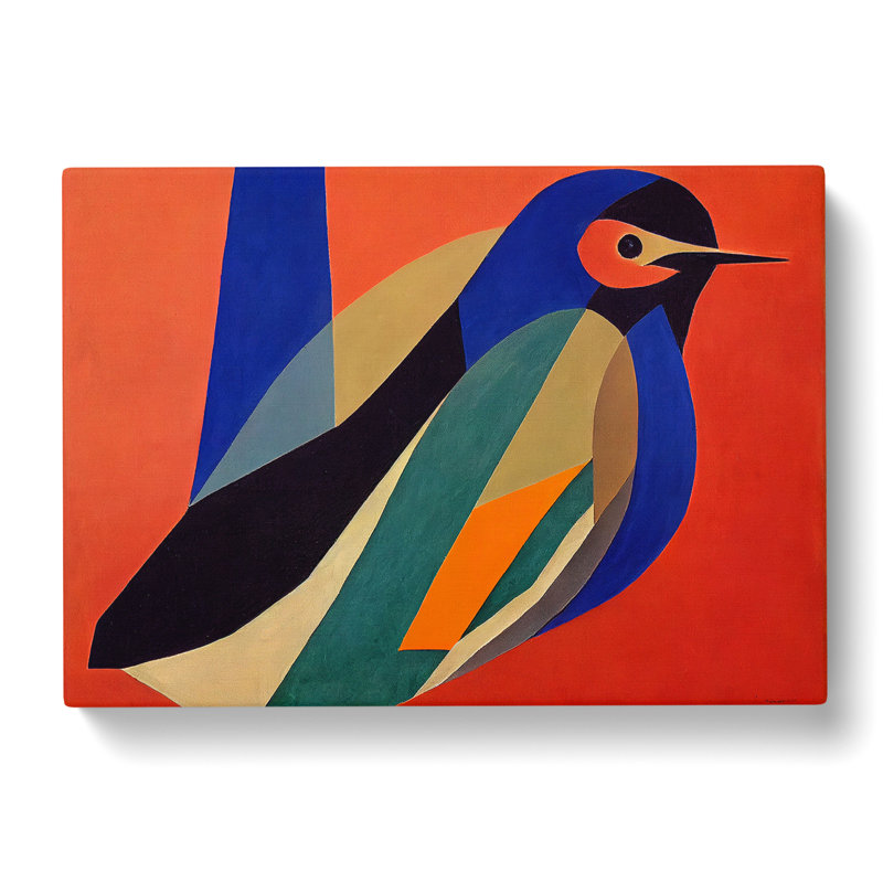 Mind Bending Abstract Bird - Wrapped Canvas Print, 35cm H x 50cm W x 3cm D