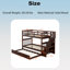 Lit superposé simple avec lit gigogne en bois-1486460202