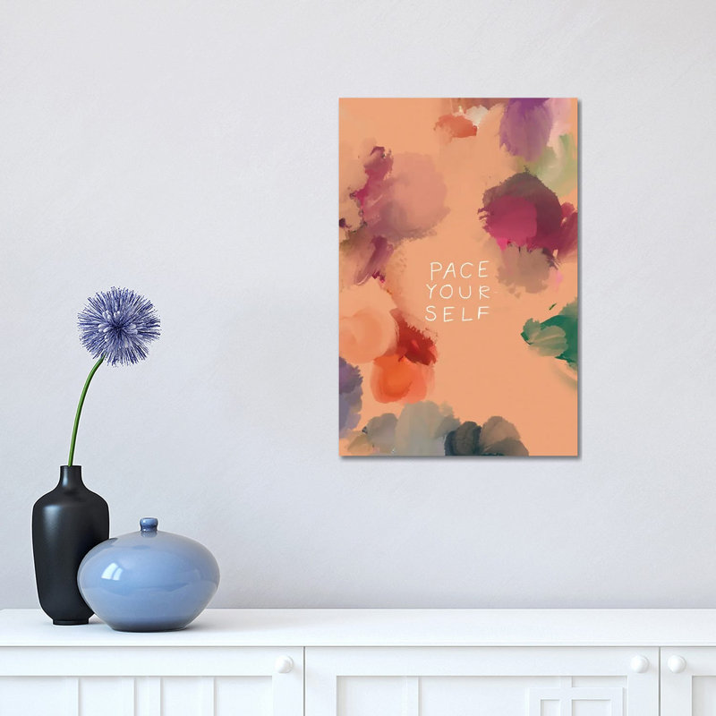 Pace Yourself 1 Piece Wrapped Canvas Painting, 30.48 cm H x 45.72 cm W