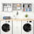 Wall Mounted Cabinet Set with Glass Doors, Hanging Rod and Adjustable Shelves for Laundry, Bathroom or Kitchen-198878846