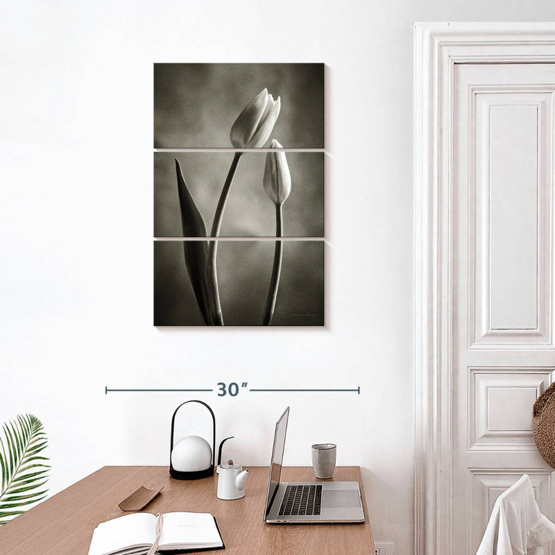 Tulipes Harnek à deux tons III, H 32 po x l 20 po