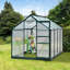 Coffee 6Ft W x 8Ft D Hobby Greenhouse