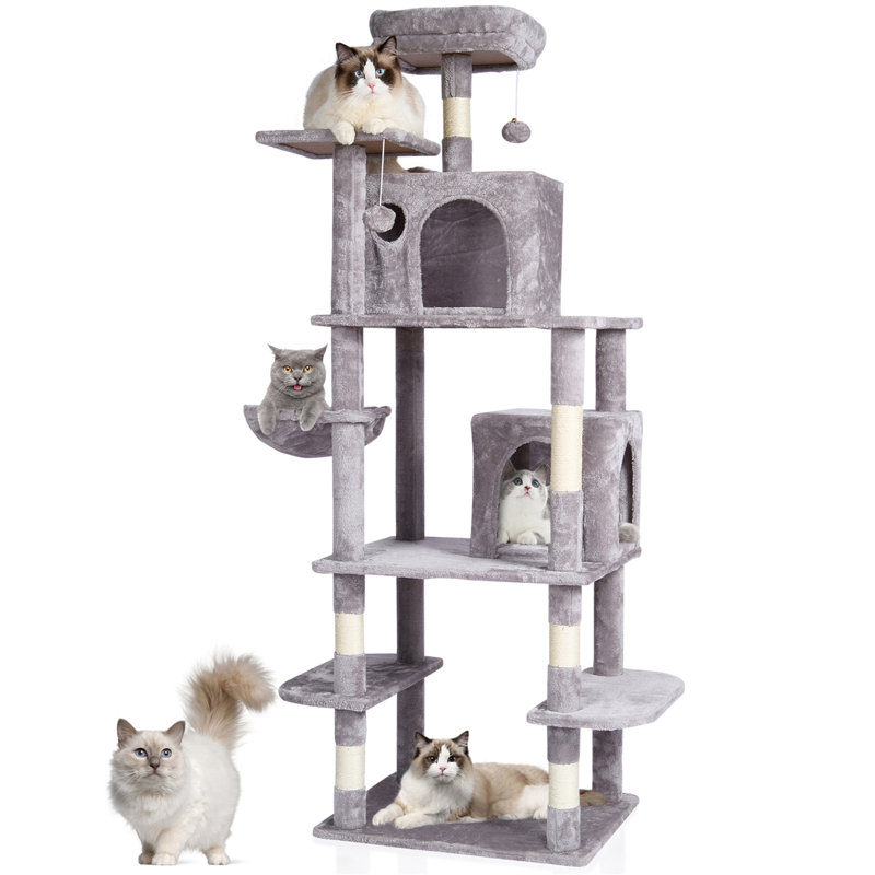 Arbre à chat avec poteau à griffes en sisal 68,5 "