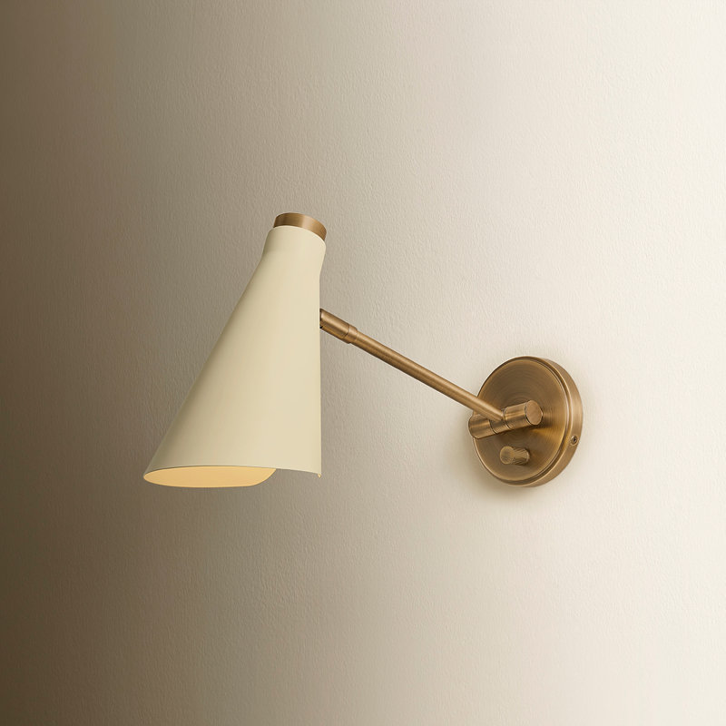 Applique murale Andersen, Laiton patiné / sable doux
