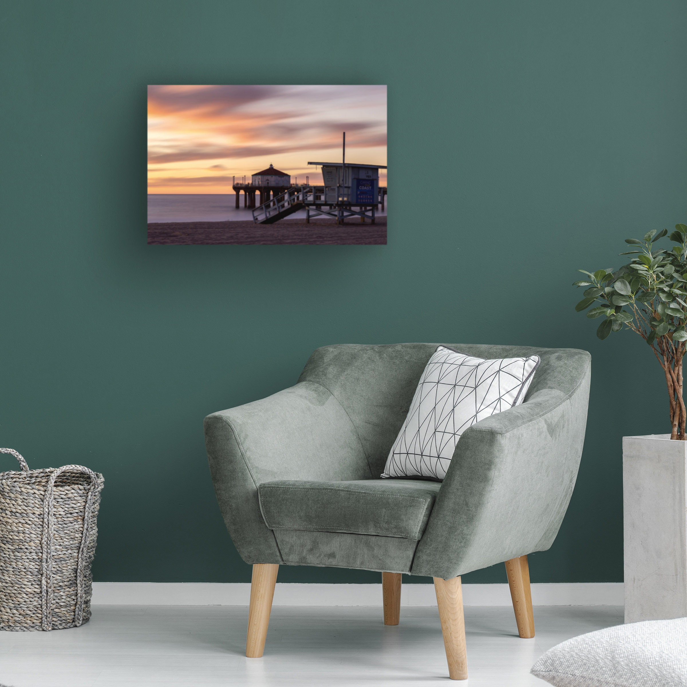 Highland Dunes Wrapped Canvas Wall Art - Jeff Poe Photography 'Dusk ...