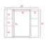 Armoire à pharmacie Artemisa, double porte, miroir, une tablette extérieure - gris clair-1190666214