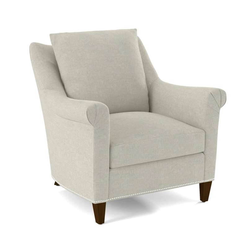 Armchair, Salvador Asphalt, Pecan