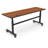 Hierarchy Rectangle Height Adjustable Flip Top Training Table with Casters-1595782779-1595782776