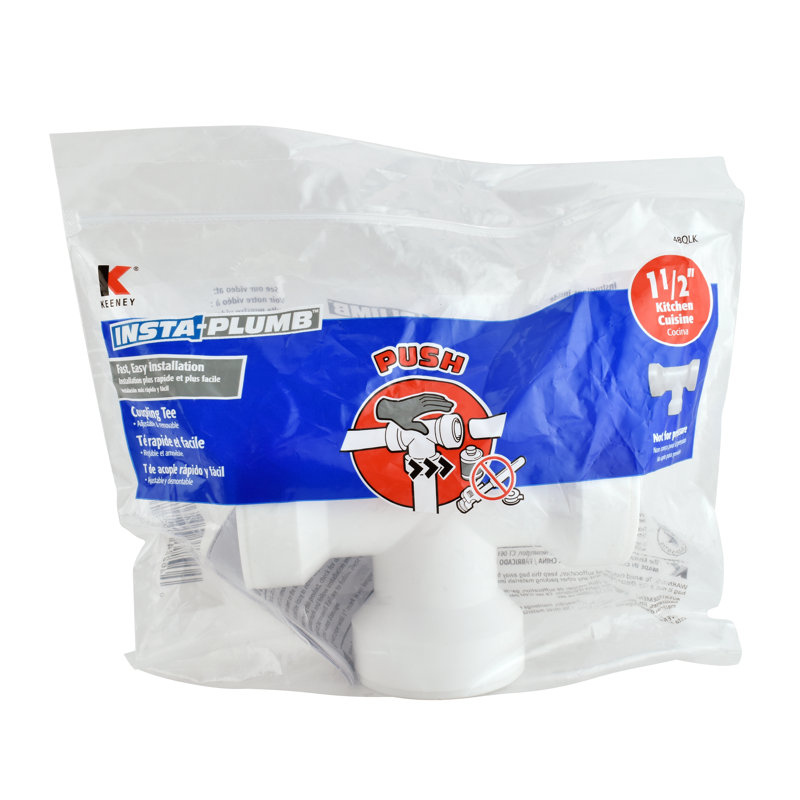 Insta-Plumb™ Coupling Tee for Kitchen