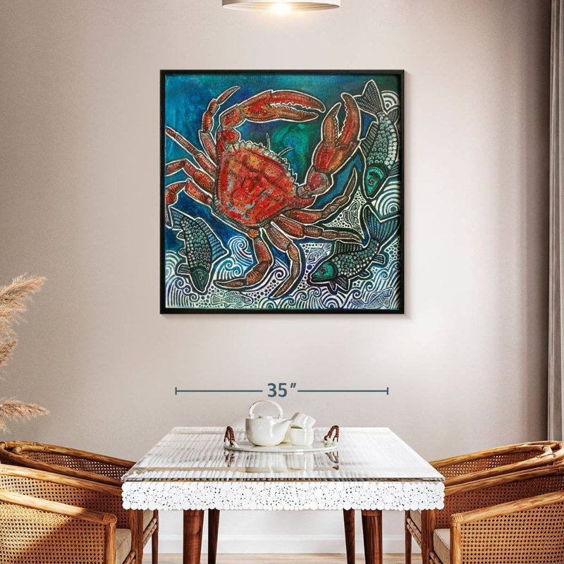 Brampt Feeling Crabby, 39" H x 39" W