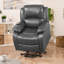 Patchway Faux Leather Heated Massage Chair-1526149311