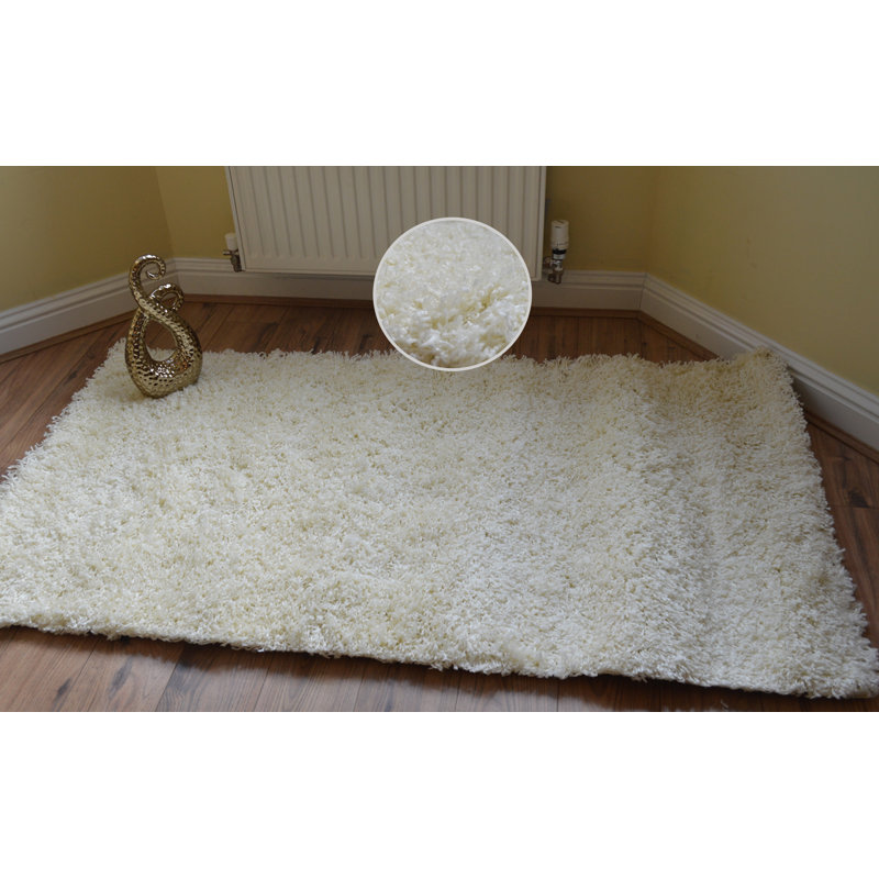 Kailum Solid Colour Shag Area Rug, Rectangle 120 x 170cm