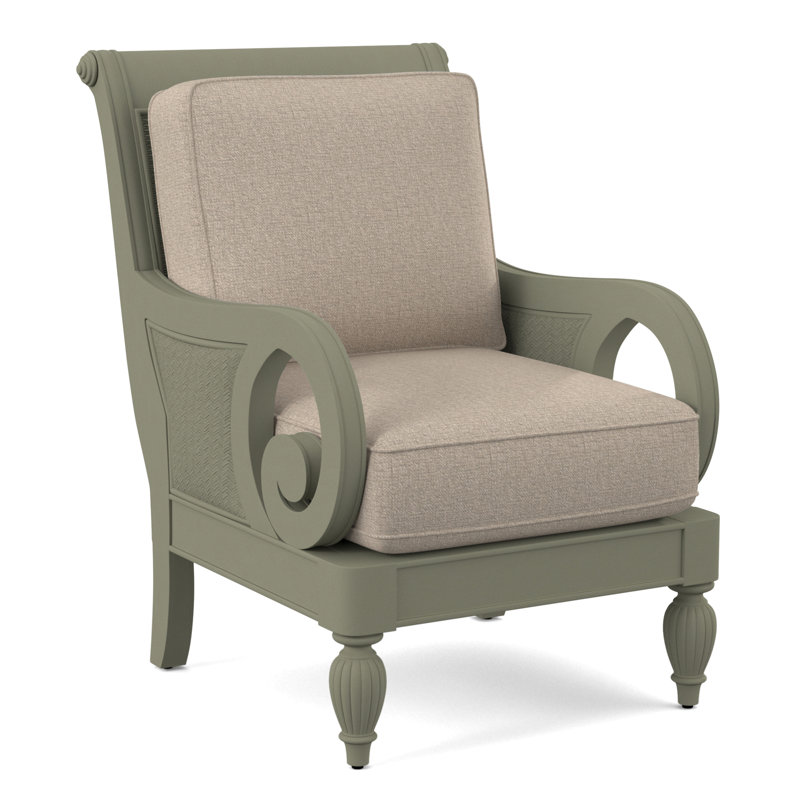 Fauteuil d'appoint Grandview, Performance Crypton coquille d'œuf; 0884-93, Finition pierre grise