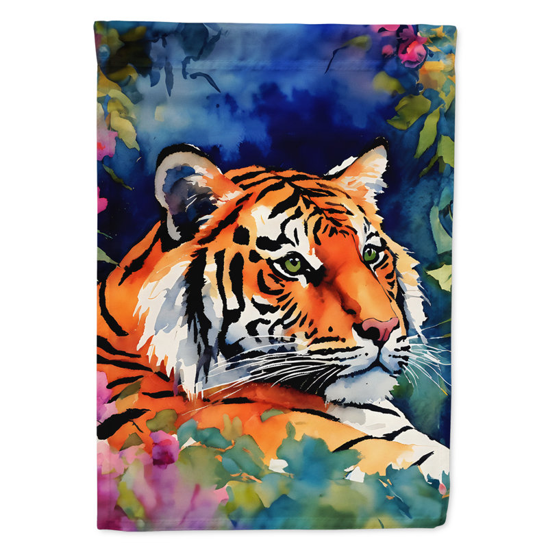 Drapeau du jardin du tigre du Bengale