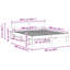 Bed Frame with Headboard Solid Pine Wood-313645406