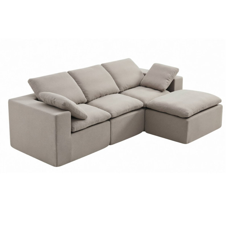 Canapé modulaire Luna Cloud - Grand modèle, Brun