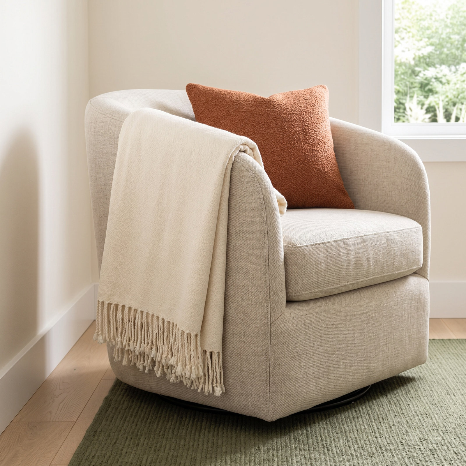 Mandy Combed Cotton Throw